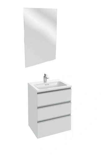 Комплект мебели 60 см Jacob Delafon Vox , белый блестящий, без подсветки, отверстие для смесителя, п EB1209-NF+EXAF112-Z-00+EB2050-RA-N18 Комплект мебели 60 см Jacob Delafon Vox , белый блестящий, без подсветки, отверстие для смесителя, п EB1209-NF+EXAF112-Z-00+EB2050-RA-N18