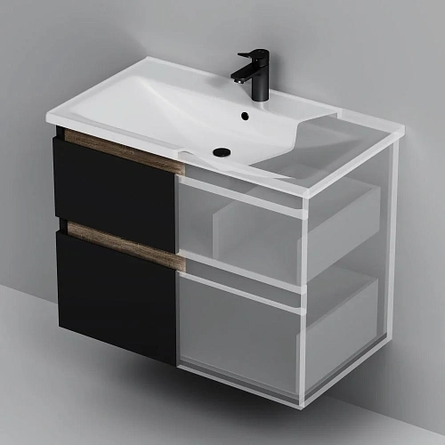 Тумба под раковину AM.PM X-Joy M85AFHX0802BM подвесная, 80 см, черный матовый Тумба под раковину AM.PM X-Joy M85AFHX0802BM подвесная, 80 см, черный матовый