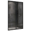Картинка анонса товара «душевая дверь abber schwarzer diamant ag30100b5 100 см универсальная, профиль черный, стекло прозрачное»