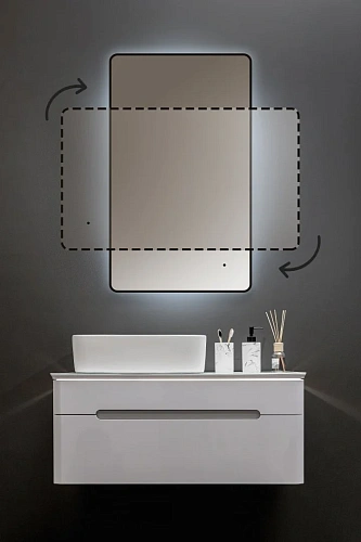 Зеркало Silver mirrors Incanto-BLACK 1200х800 бесконтактный сенсор LED-00002570 Зеркало Silver mirrors Incanto-BLACK 1200х800 бесконтактный сенсор LED-00002570