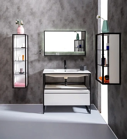 Тумба под консоль Armadi Art LOFT 100 белый, 1 полка 894-100-W Тумба под консоль Armadi Art LOFT 100 белый, 1 полка 894-100-W