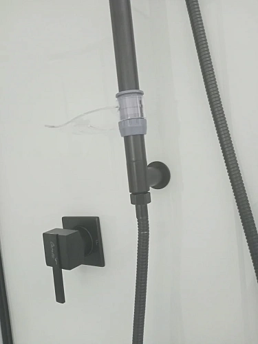 Душевая кабина Ceruttispa KORRA90B 90x90x205 профиль черный, стекло прозрачное Душевая кабина Ceruttispa KORRA90B 90x90x205 профиль черный, стекло прозрачное