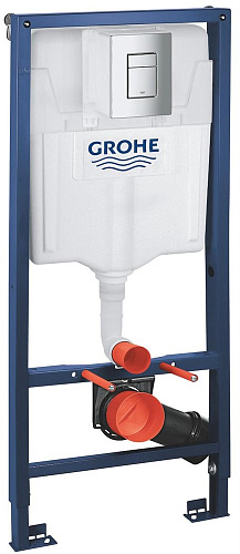 Инсталляция для унитаза GROHE Rapid SL (38772001) с панелью смыва Skate Cosmopolitan Инсталляция для унитаза GROHE Rapid SL (38772001) с панелью смыва Skate Cosmopolitan