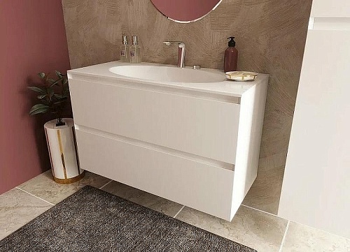 Тумба с раковиной Эстет Malta ФР-00007060 1000х450 подвесная 2 ящика Тумба с раковиной Эстет Malta ФР-00007060 1000х450 подвесная 2 ящика