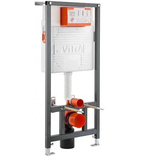 Комплект унитаза с инсталляцией Vitra Metropole 9820B003-7201 сиденье микролифт, клавиша смыва хром Комплект унитаза с инсталляцией Vitra Metropole 9820B003-7201 сиденье микролифт, клавиша смыва хром