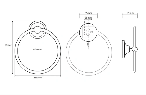 Полотенцедержатель Bemeta RETRO 144304062 Полотенцедержатель Bemeta RETRO 144304062