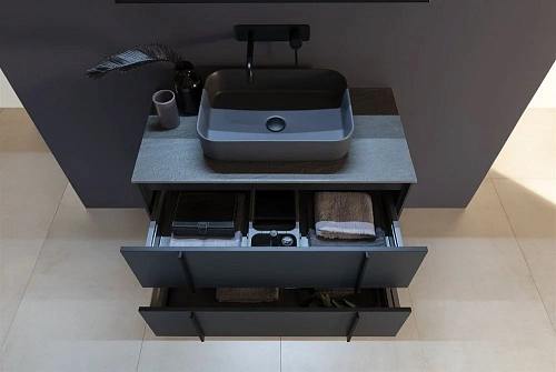 Тумба под раковину Allen Brau Reality 100 1.32007.AM антрацит матовый Тумба под раковину Allen Brau Reality 100 1.32007.AM антрацит матовый