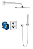 Картинка анонса товара «душевая система grohe grohtherm 3000 cosmopolitan встраиваемая, термостатическая, хром (34627000)»