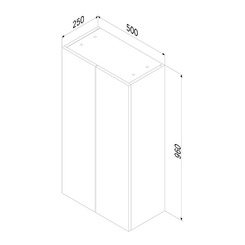 Шкаф AM.PM X-Joy M85CHX0502WG навесной с дверками, 50 см, белый Шкаф AM.PM X-Joy M85CHX0502WG навесной с дверками, 50 см, белый