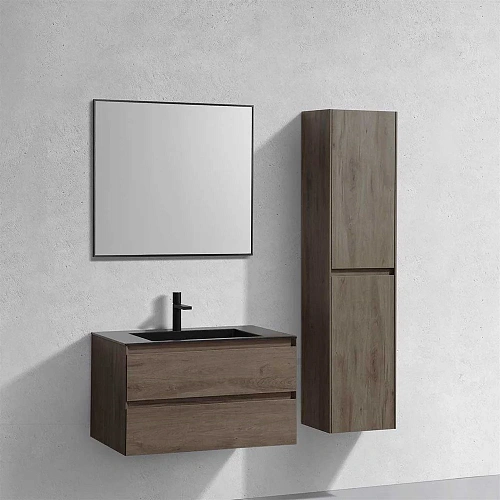 Тумба под раковину Vincea Luka 800 подвесная, 2 выкатных ящика soft-close, R.Oak VMC-2L800RO Тумба под раковину Vincea Luka 800 подвесная, 2 выкатных ящика soft-close, R.Oak VMC-2L800RO