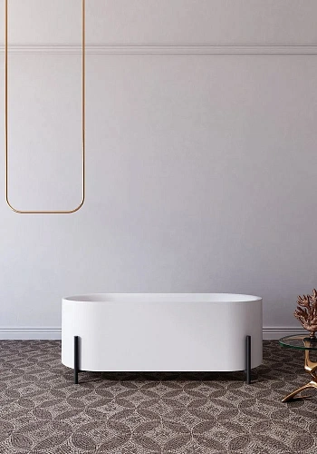 Ванна отдельностоящая ABBER AB9443 170x75 универсальная, белая акриловая Ванна отдельностоящая ABBER AB9443 170x75 универсальная, белая акриловая