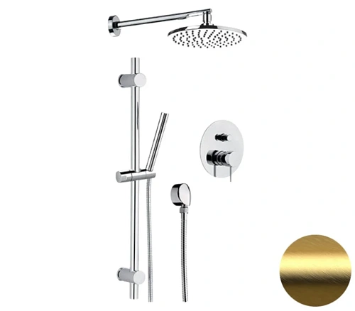 Душевая система Remer X Style X09S01OBG, золото брашированное Душевая система Remer X Style X09S01OBG, золото брашированное