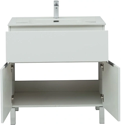 Комплект мебели Aquanet Алвита New 80 1 ящик, 2 дверцы, белый матовый 00274213 Комплект мебели Aquanet Алвита New 80 1 ящик, 2 дверцы, белый матовый 00274213