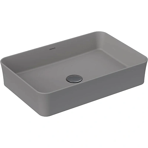 Раковина BERGES Ego SL накладная, 55x38 см, матовый серый 181069 Раковина BERGES Ego SL накладная, 55x38 см, матовый серый 181069