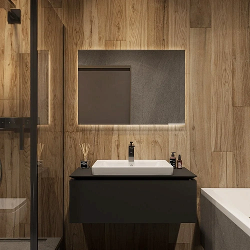 Зеркало DIWO Элиста 100 с подсветкой светодиодной, прямоугольное инфракрасный выключатель 543496 Зеркало DIWO Элиста 100 с подсветкой светодиодной, прямоугольное инфракрасный выключатель 543496