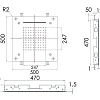 Верхний душ Remer INOX SS357SFS50NC потолочный 50 см Верхний душ Remer INOX SS357SFS50NC потолочный 50 см