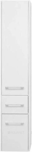 Шкаф-пенал Aquanet Августа 35 L белый (ручки хром) 00274026 Шкаф-пенал Aquanet Августа 35 L белый (ручки хром) 00274026