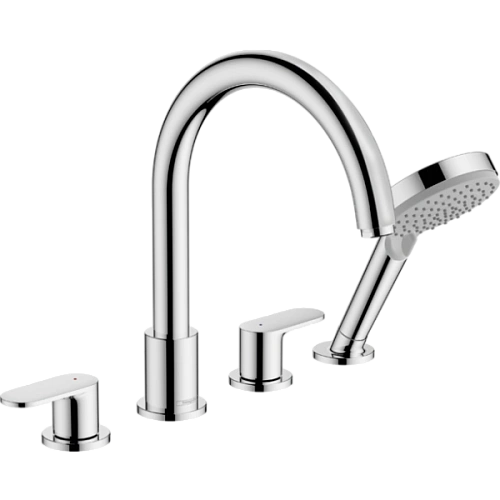 Смеситель на борт ванны Hansgrohe Vernis Blend на 4 отверстия 71456000, хром Смеситель на борт ванны Hansgrohe Vernis Blend на 4 отверстия 71456000, хром
