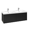 Картинка анонса товара «тумба под раковину villeroy &amp; boch subway 3.0 с подсветкой volcano black / volcano black c567l1vl»
