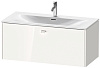 Картинка анонса товара «тумба под раковину duravit brioso br421302222 подвесная 102 см белый глянцевый»