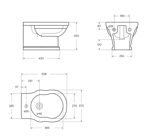 Биде подвесное BelBagno BOHEME BB115BH Биде подвесное BelBagno BOHEME BB115BH