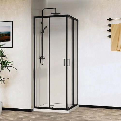 Душевой уголок Vincea City VSS-5CT8010CLB, 1000x800, черный, стекло прозрачное Душевой уголок Vincea City VSS-5CT8010CLB, 1000x800, черный, стекло прозрачное