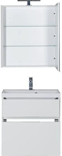 Комплект мебели Aquanet Латина 70 белый (2 ящика) 00180123 Комплект мебели Aquanet Латина 70 белый (2 ящика) 00180123