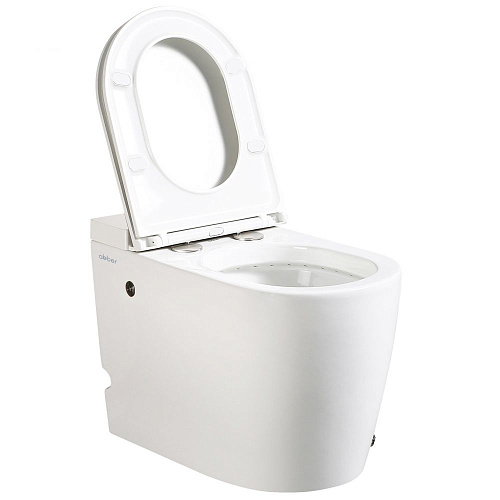 Унитаз приставной ABBER Bequem AC1114P белый с импульсным смывом с крышкой микролифт Унитаз приставной ABBER Bequem AC1114P белый с импульсным смывом с крышкой микролифт