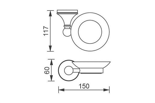 Мыльница Aquanet 5585 Мыльница Aquanet 5585