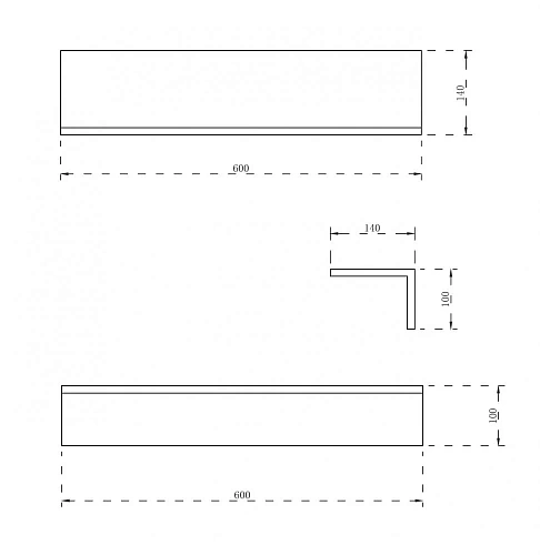 Полка ABBER Stein AS1654 белая матовая Полка ABBER Stein AS1654 белая матовая