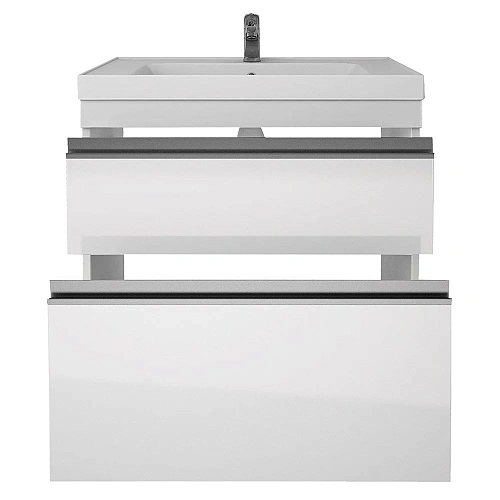 Тумба под раковину DREJA GRACE PLUS, 70 см, подвесная/напольная, 2 ящика, с опорами, белый глянец 99 99.0905 Тумба под раковину DREJA GRACE PLUS, 70 см, подвесная/напольная, 2 ящика, с опорами, белый глянец 99 99.0905