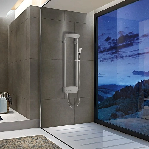 Душевая панель Black&White W2040 2040W0 брашированный никель Душевая панель Black&White W2040 2040W0 брашированный никель