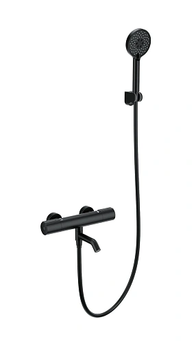 Смеситель для ванны Wonzon & Woghand с термостатом, черный матовый (WW-A2006-A1-MB) Смеситель для ванны Wonzon & Woghand с термостатом, черный матовый (WW-A2006-A1-MB)