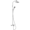 Душевая система Hansgrohe Showerpipe 230 1jet с термостатом для ванны Vernis Shape 26284000, хром