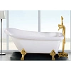 Ванна отдельностоящая Ceruttispa VITO 150G CT9669 1550x740x750 акриловая, на львиных лапах золото Ванна отдельностоящая Ceruttispa VITO 150G CT9669 1550x740x750 акриловая, на львиных лапах золото