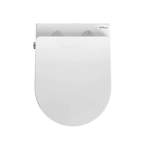 Унитаз подвесной BelBagno UNO BB3105CHR-BS/SC с сиденьем, функцией биде и смесителем Унитаз подвесной BelBagno UNO BB3105CHR-BS/SC с сиденьем, функцией биде и смесителем