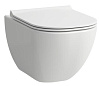 Унитаз подвесной Laufen Basal Combipack безободковый, крышка микролифт, крепление Easyfit, белый, 8. 8.66E1.0.000.000.1