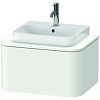 Картинка анонса товара «тумба под раковину duravit happy d.2 plus hp494003636 подвесная 65 см белая шелковисто-матовый лак»