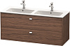 Картинка анонса товара «тумба под раковину duravit brioso br410501021 подвесная 129 см орех темный»