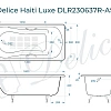 Ванна чугунная Delice Haiti Luxe 160х80 с отверстиями под ручки и антискользящим покртыием DL DLR230637R-AS Ванна чугунная Delice Haiti Luxe 160х80 с отверстиями под ручки и антискользящим покртыием DL DLR230637R-AS