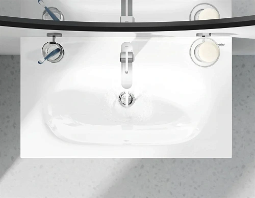 Смеситель для раковины GROHE Plus, со сливным гарнитуром, S-Size (32612003) Смеситель для раковины GROHE Plus, со сливным гарнитуром, S-Size (32612003)