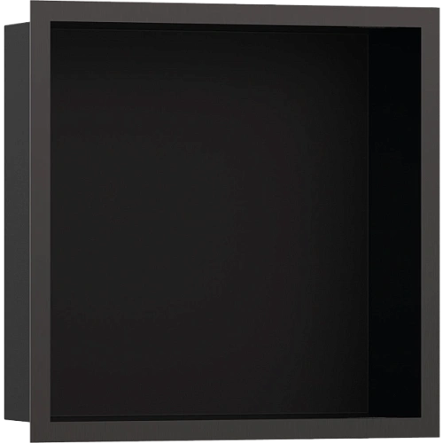 Настенный короб Hansgrohe XtraStoris Individual, с дизайнерской рамой, 30х30х10 см 56098340, шлифова Настенный короб Hansgrohe XtraStoris Individual, с дизайнерской рамой, 30х30х10 см 56098340, шлифова