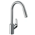 Смеситель для кухни Hansgrohe 240, с вытяжным душем, 2jet, sBox 73880000 Смеситель для кухни Hansgrohe 240, с вытяжным душем, 2jet, sBox 73880000