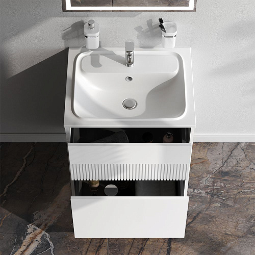 Тумба под раковину AM.PM Func M8FFUX0602WM push-to-open, 60 см, белый матовый Тумба под раковину AM.PM Func M8FFUX0602WM push-to-open, 60 см, белый матовый