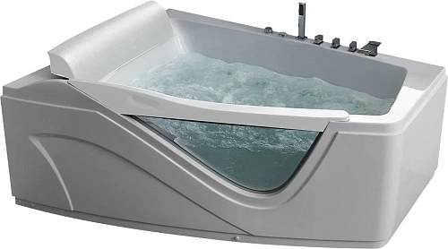 Акриловая ванна Gemy G9056 B L 170x130 угловая, асимметричная, левая, гидромассажная Акриловая ванна Gemy G9056 B L 170x130 угловая, асимметричная, левая, гидромассажная