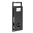 Детальная картинка товара «инсталляция для унитаза wasserkraft salm 27tlt.010.me.bl.bn02 с клавишей смыва никель»