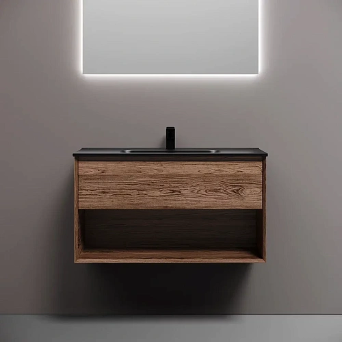 Тумба под раковину Sancos Marmi 1.0 MR1.090ECH 890х445х520 дуб чарльстон, подвесная Тумба под раковину Sancos Marmi 1.0 MR1.090ECH 890х445х520 дуб чарльстон, подвесная