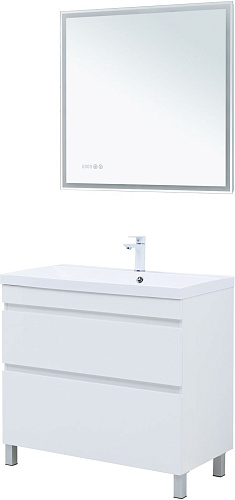 Тумба под раковину Aquanet Нота New 90 00344147 белый глянец Тумба под раковину Aquanet Нота New 90 00344147 белый глянец