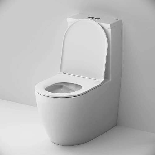 Унитаз напольный AM.PM Func C8F8900SC моноблок, безободковый с сиденьем Унитаз напольный AM.PM Func C8F8900SC моноблок, безободковый с сиденьем