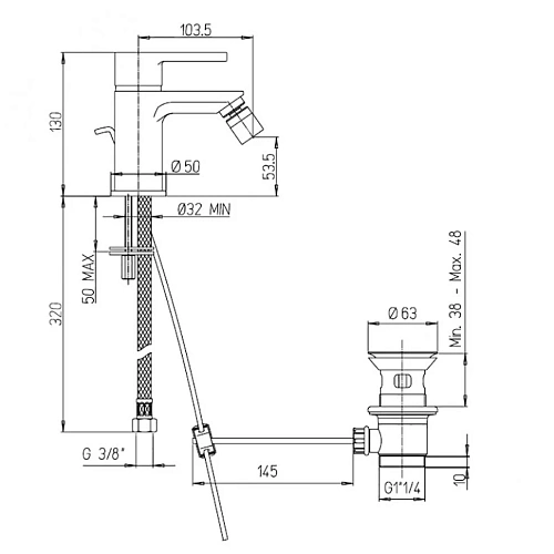 Смеситель для кухни Paini Cox 78CR572USLMKM Смеситель для кухни Paini Cox 78CR572USLMKM